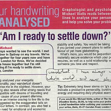 Bella graphology analysis